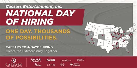 caesars digital careers|National Day of Hiring .